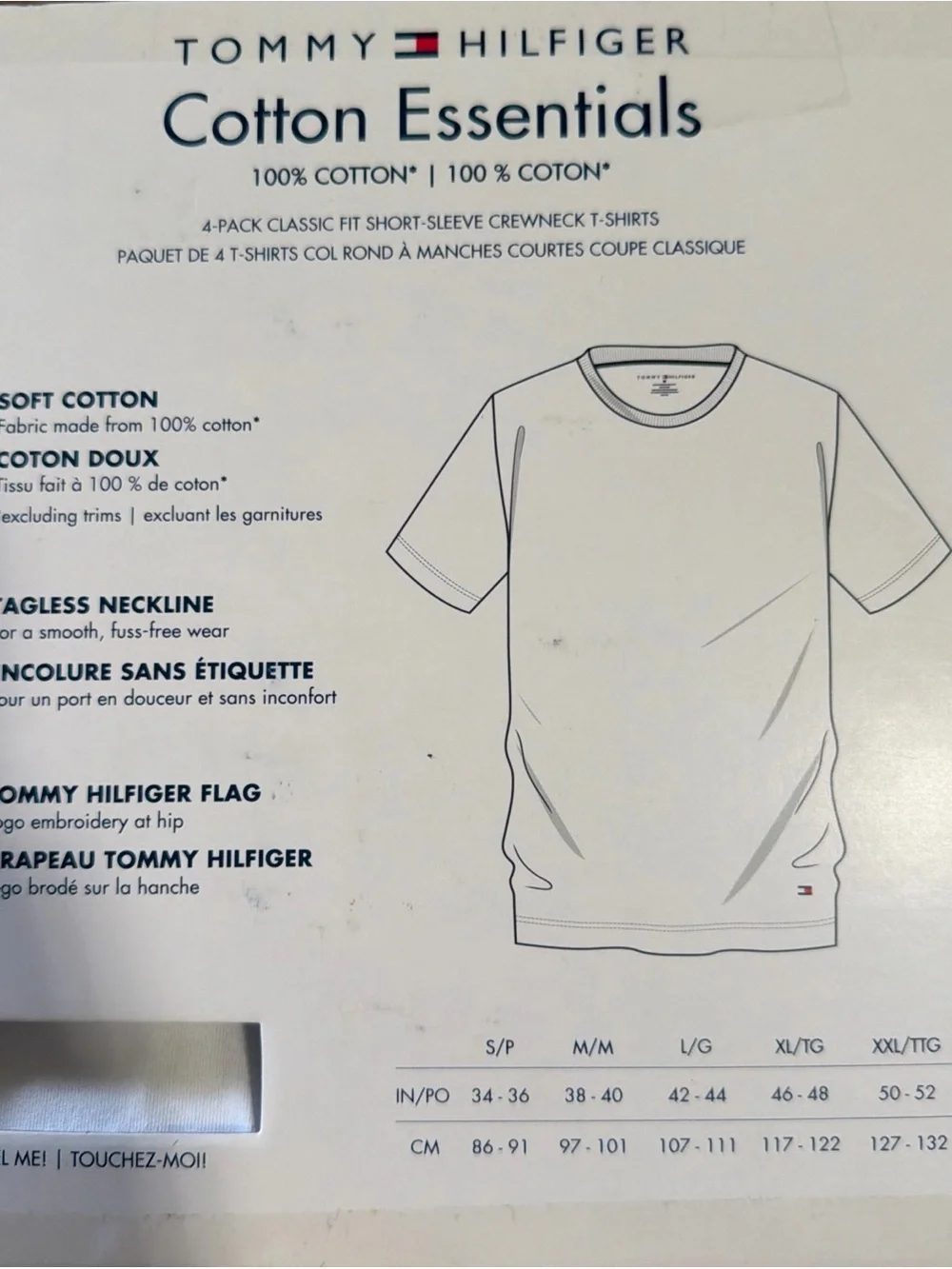 Tommy Hilfiger White Cotton Crewneck T-Shirts (4-Pack)
